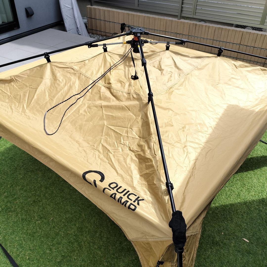 極美品　クイックキャンプ　ワンタッチタープ＆専用追加フラップ3枚