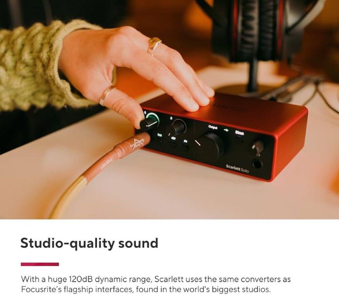 【極美品】Focusrite Scarlett Solo Studio 第4世代