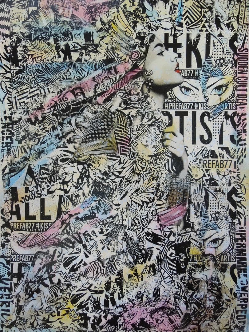 激レア　スペシャル　世界10枚限定　prefab77　直筆サイン　banksy