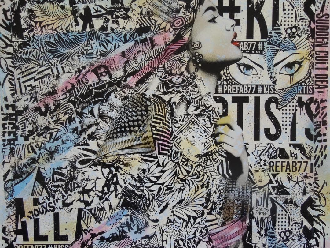 激レア　スペシャル　世界10枚限定　prefab77　直筆サイン　banksy