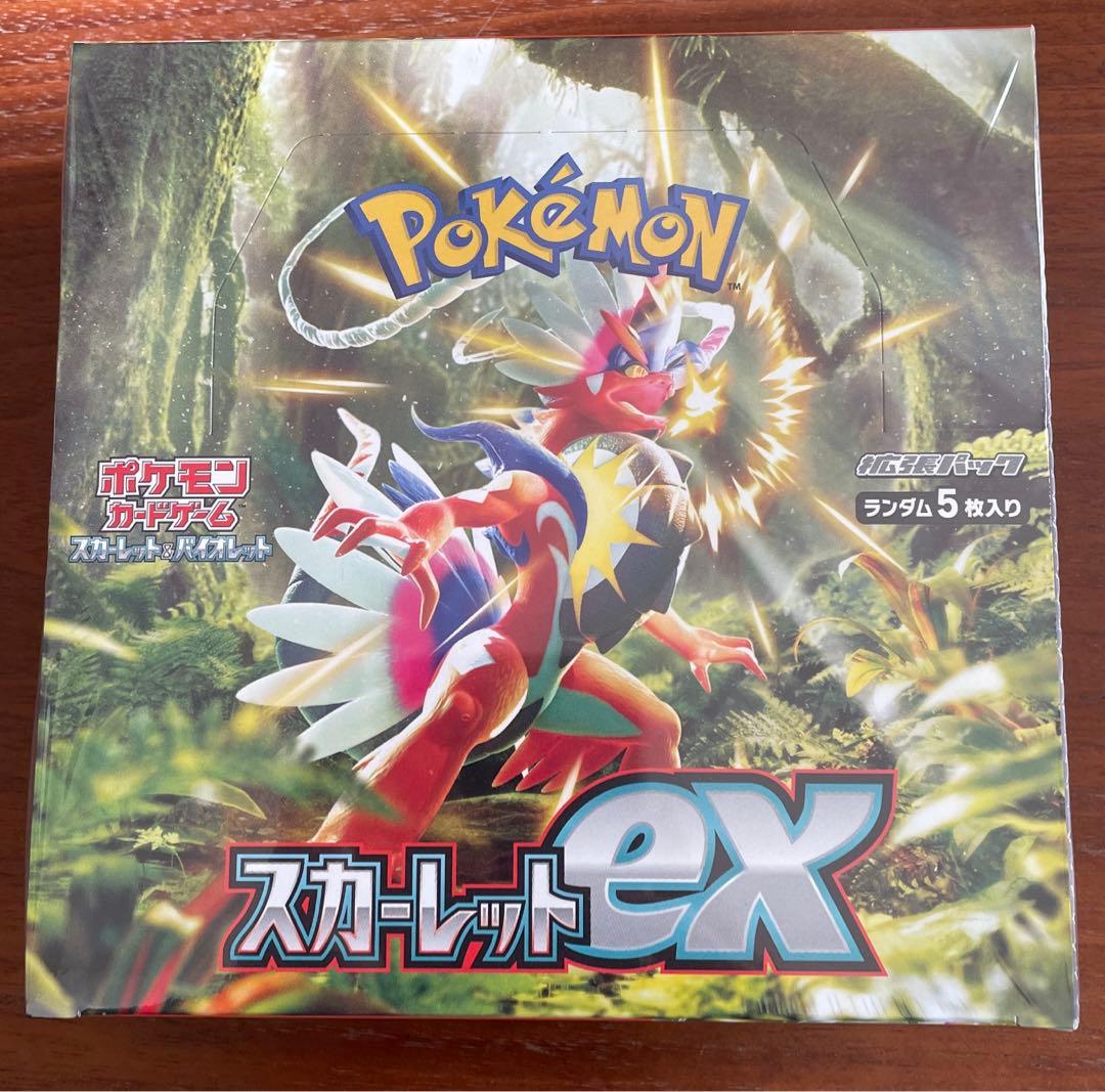 ポケカ　スカーレットex シュリンク付き　1BOX シュリンクに若干破れ有り