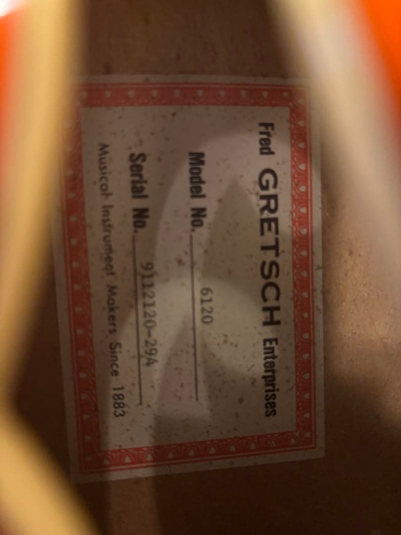 Chaikiroro 様用GRETSCH 6120 純正ハードケース付きグレッチ