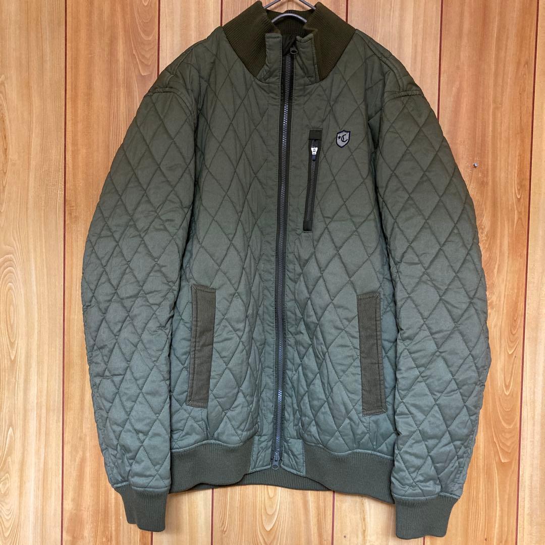 美品　Callaway ダイヤキルティングジャケット カーキ　サイズLL