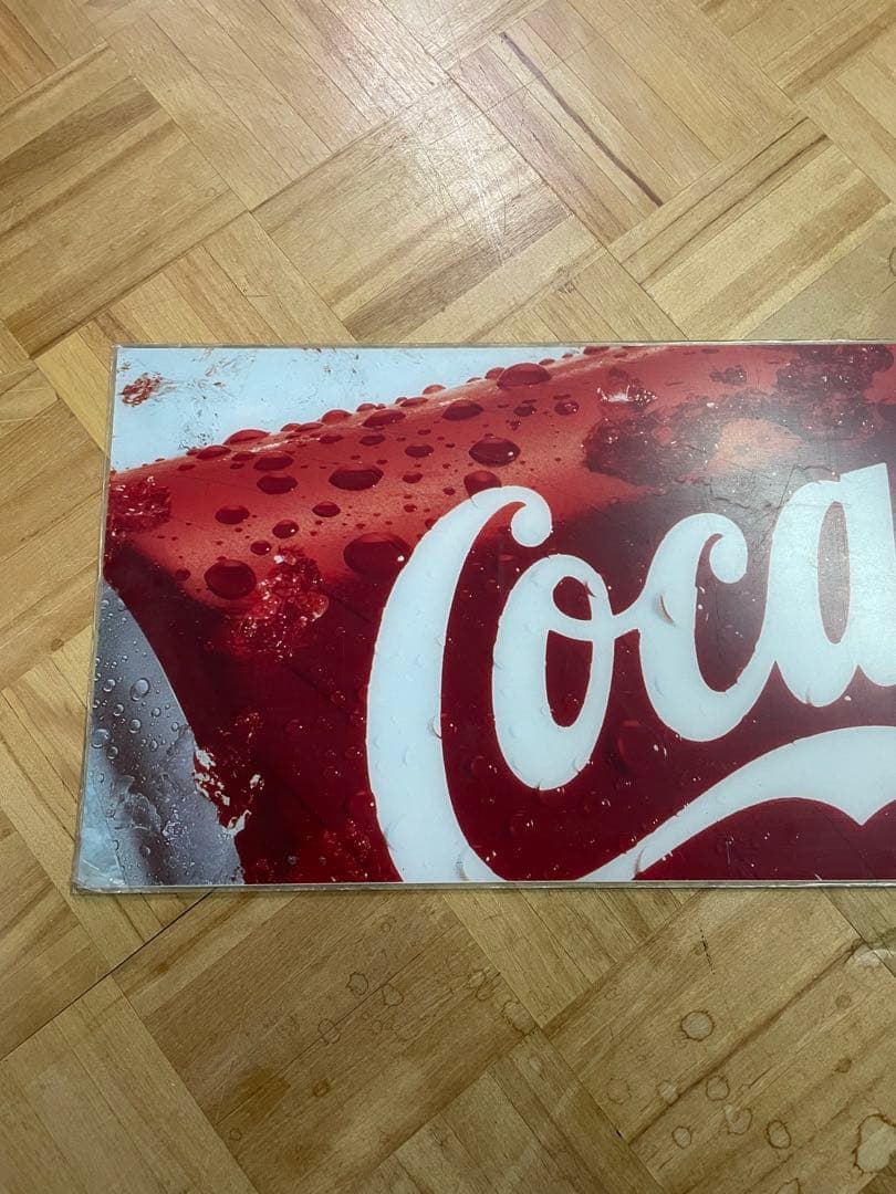 コカコーラ アクリルパネル 自販機？ サインパネル 当時物 Coca-Cola
