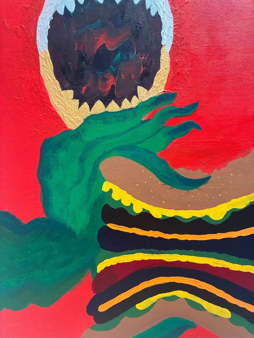 RENA F4サイズ 原画 絵 アート 抽象画 キャンバス　アクリル画