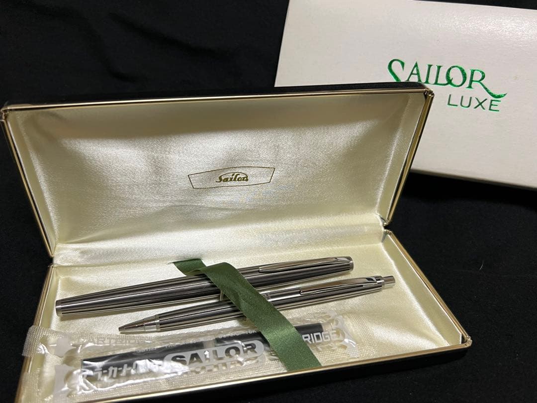 SAILOR セーラー万年筆　18K-WG　長期保管品　シャープペンセット