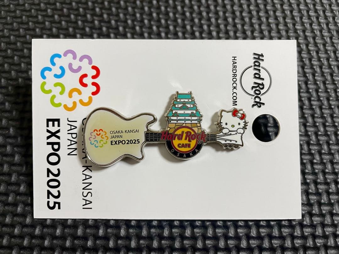 EXPO 2025 ピンバッジ　大阪・関西万博　ハードロックカフェ　招致　キティ