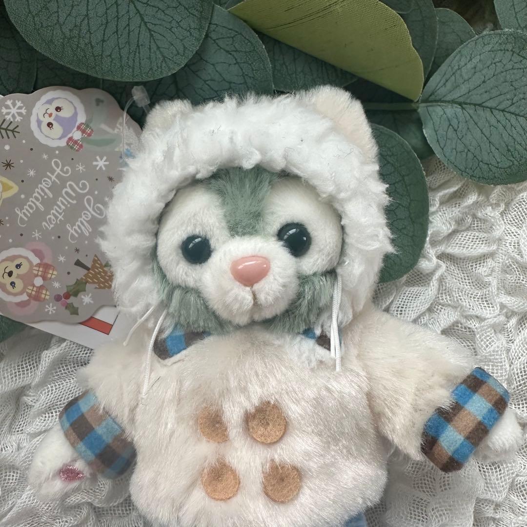 ジェラトーニ　ウインターホリデー　クリスマス ぬいぐるみバッジ