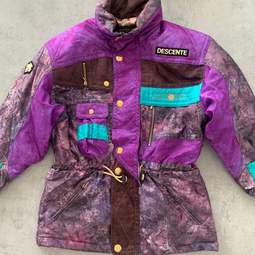 未使用級✨ DESCENTEデサントレトロ スキースノボウェア セットアップ希少