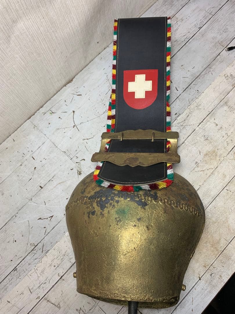 レトロ カウベル　大きなサイズ　牛鈴　ディスプレイ　置物