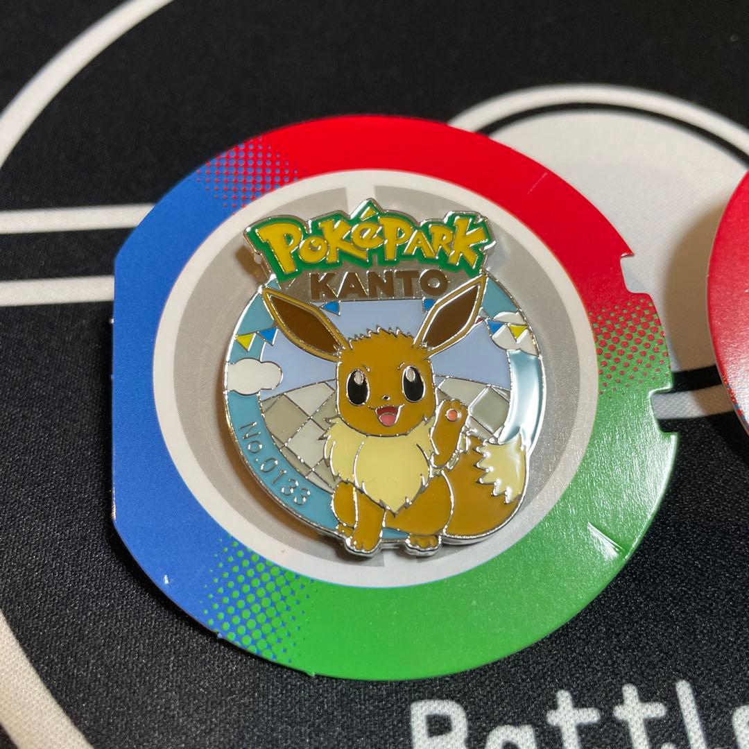 ポケパーク　限定　ピンズ　進化セット　イーブイ&ブースター