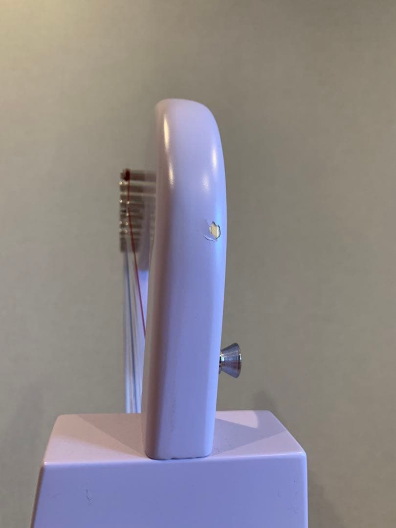 パステルハープ パープル　保証書付き15弦 モダンデザイン　グレイスハープ