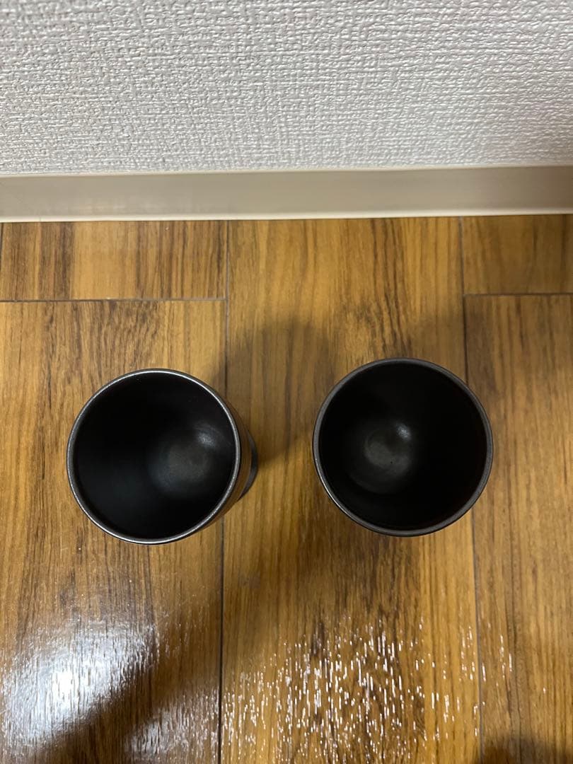 【未使用】小石原焼　人間国宝　福島善三　鉄釉　ぐい呑　セット