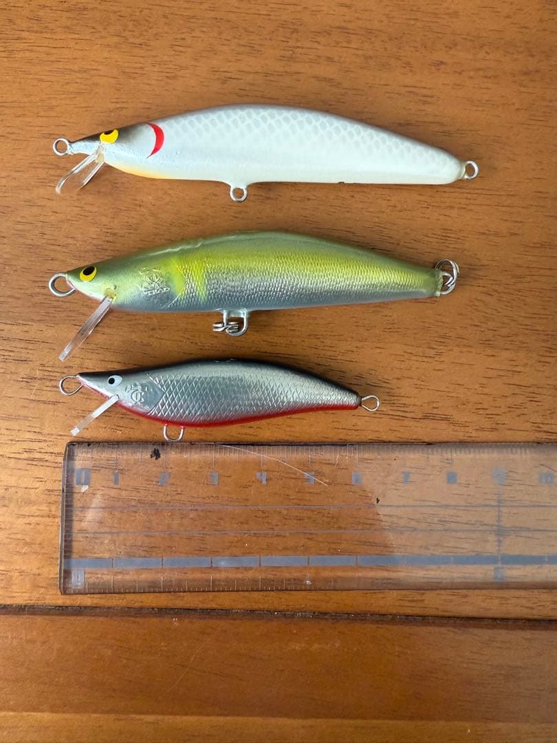 カスケット　ハンドメイドミノー　トラッド80mm ×2 55mm×1 まとめ売り