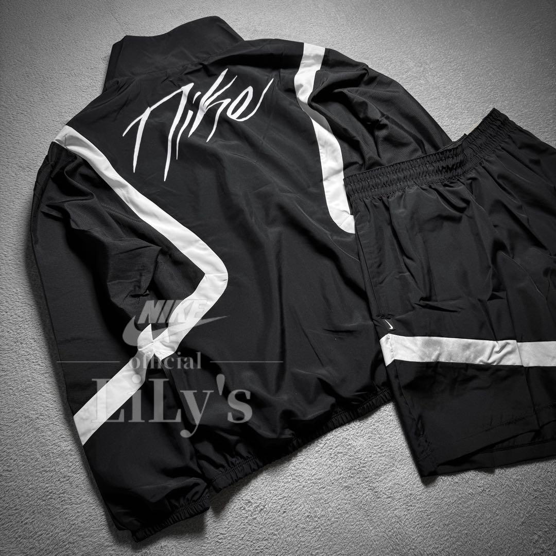 【Ｍサイズ】新品未使用　NIKE上下セットアップ　ウーブン　バスケ　黒　ナイキ