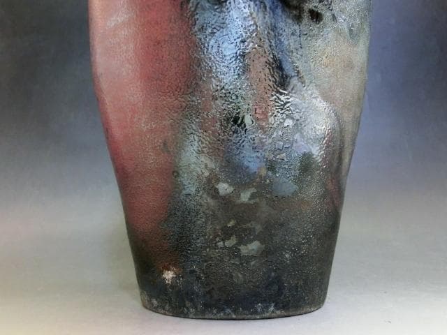 壷●古備前口広立ち瓶壺 古い備前焼き 江戸期 花瓶 花器 古美術 時代物 骨董■