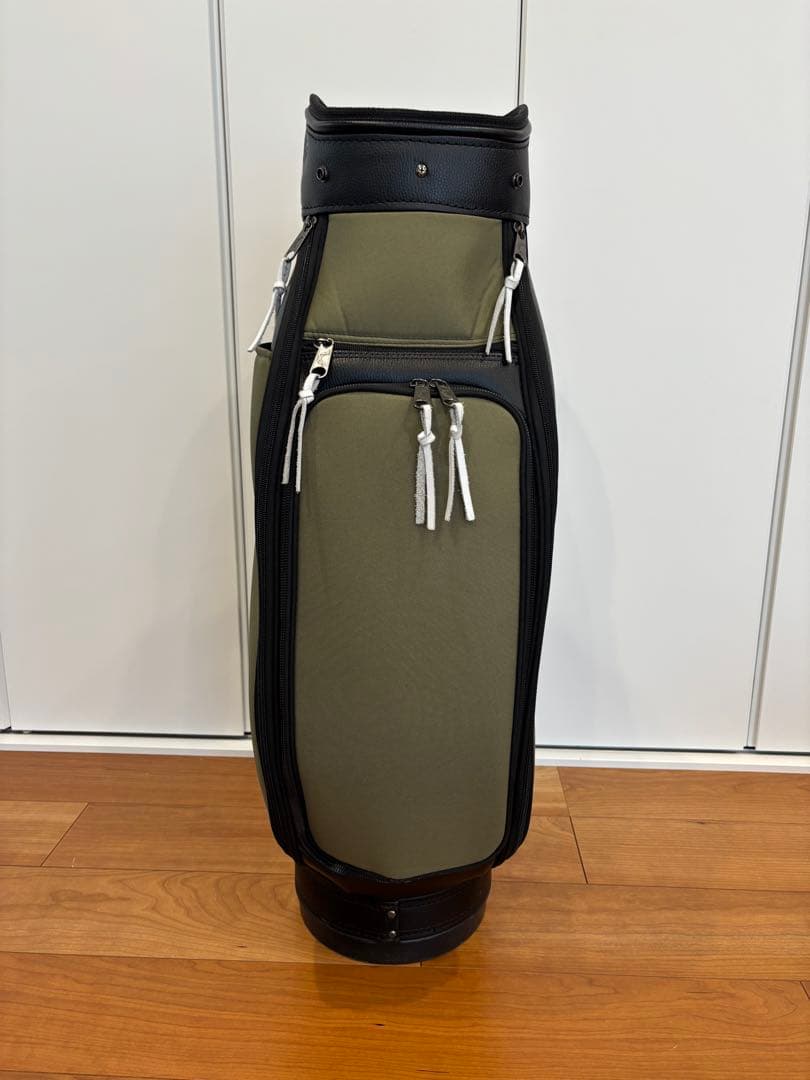 JONES キャディバッグ　オリーブ×ブラック
