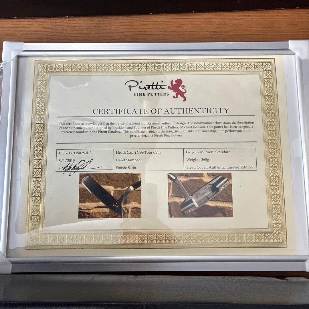 新品未使用Piretti GSS Putters パター　認証書付き
