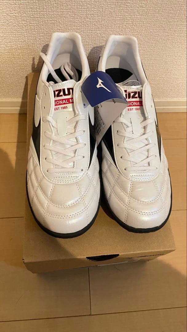 新品Mizuno Morelia ホワイト ブラック 27cmクロススティッチ