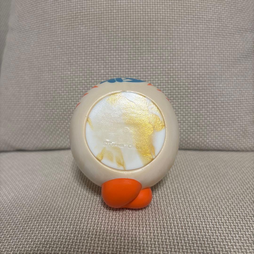 照紗　イヌハリダルマ　犬張達磨　ソフビ　ホワイトゴールドマーブル