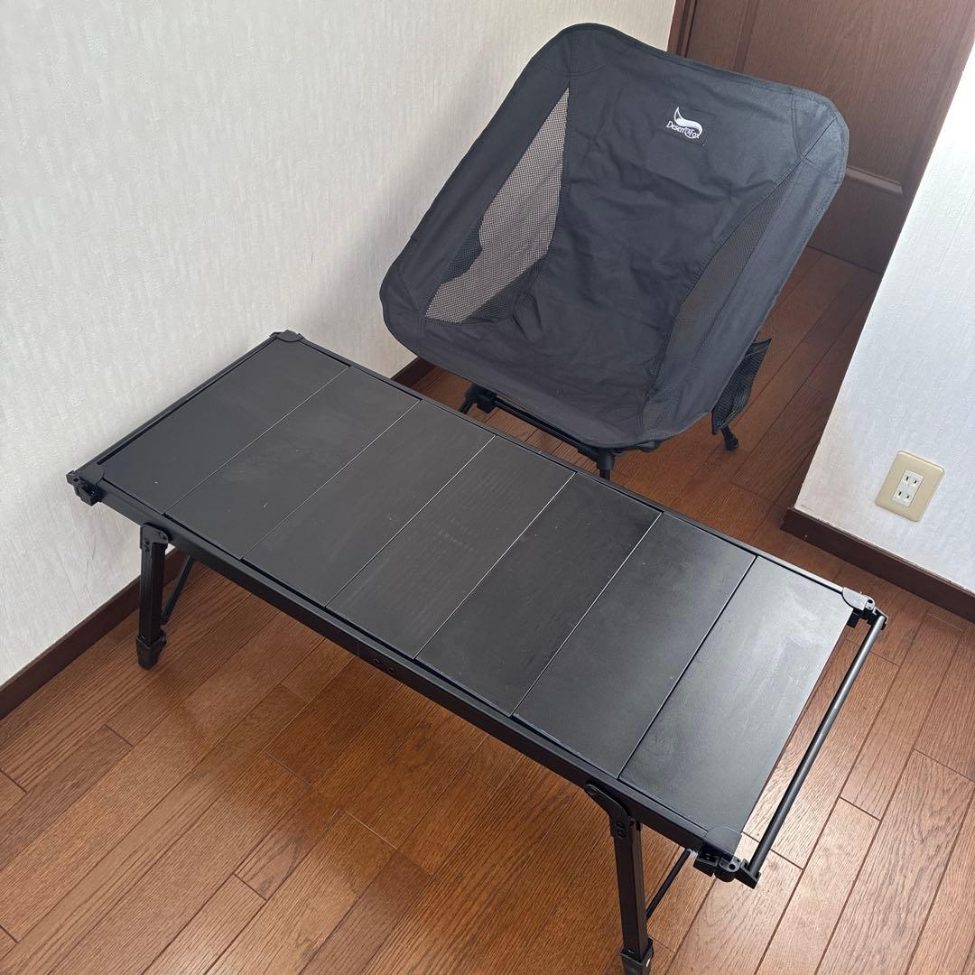 IGTテーブルと2WAY折り畳みチェヤー　セット　キャンプ用品まとめ売り