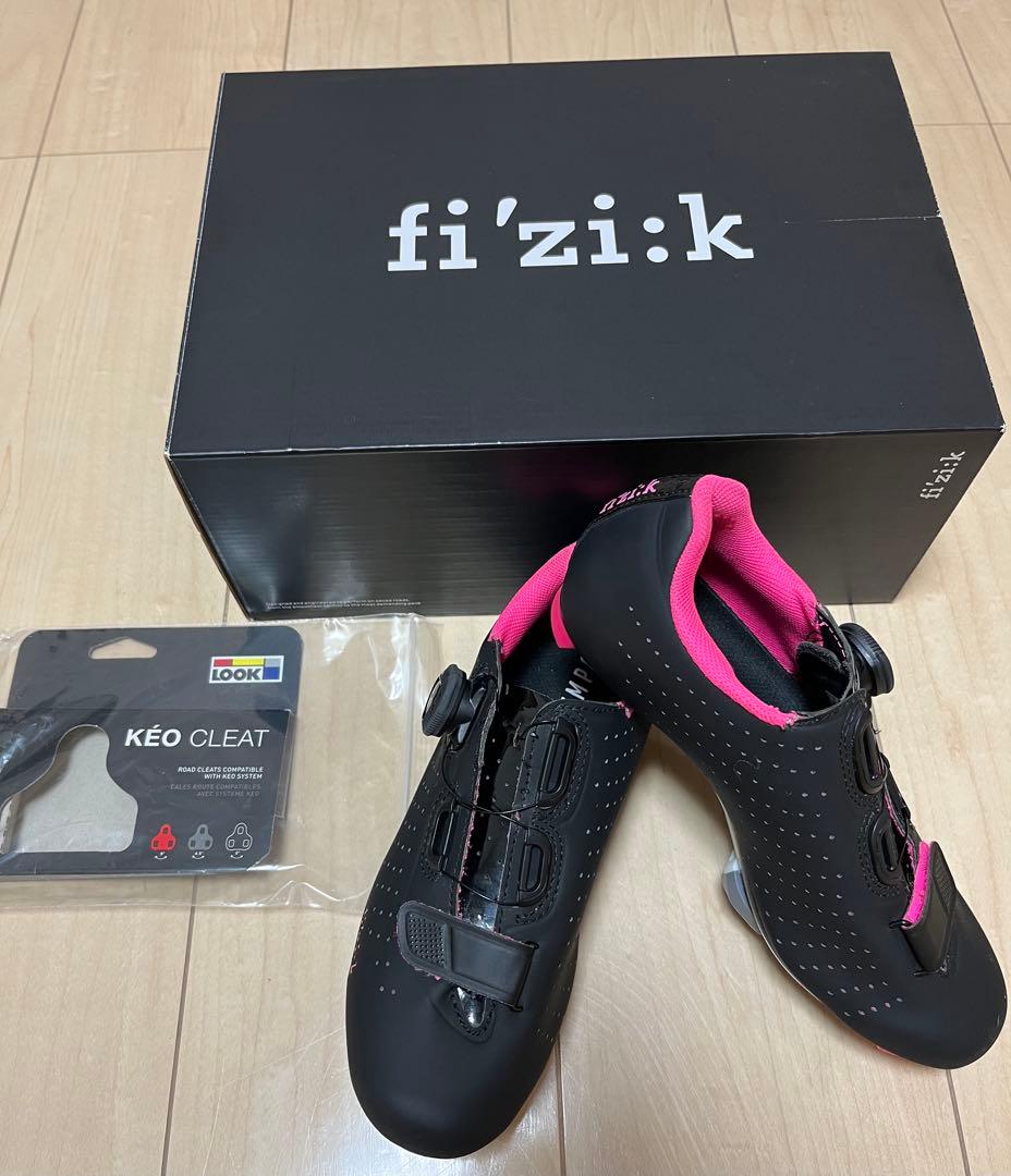 fizik フィジーク テンポ ブラックピンク サイクル シューズ 23cm 箱