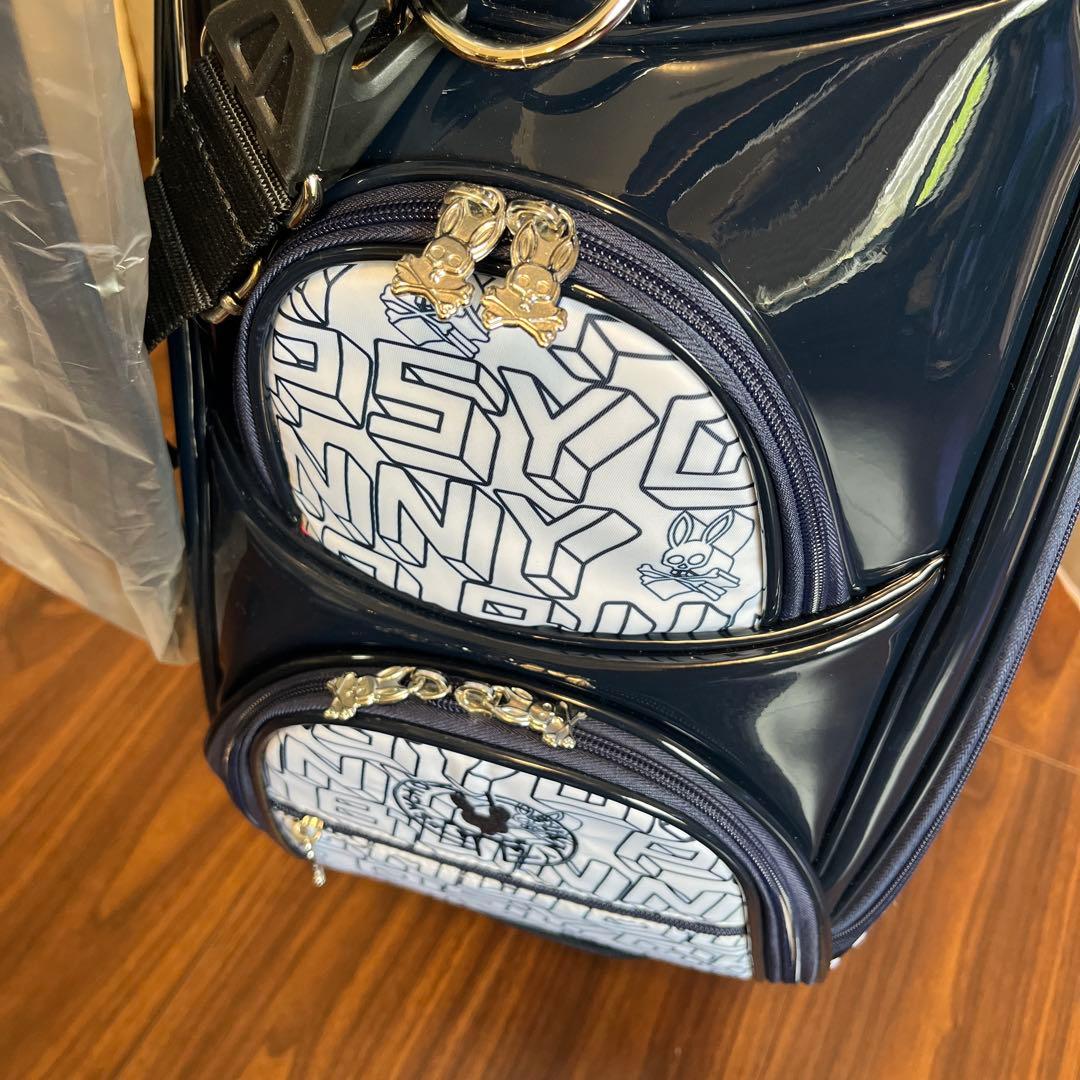 PSYCHO BUNNY キャディバッグ ネイビー/ホワイト