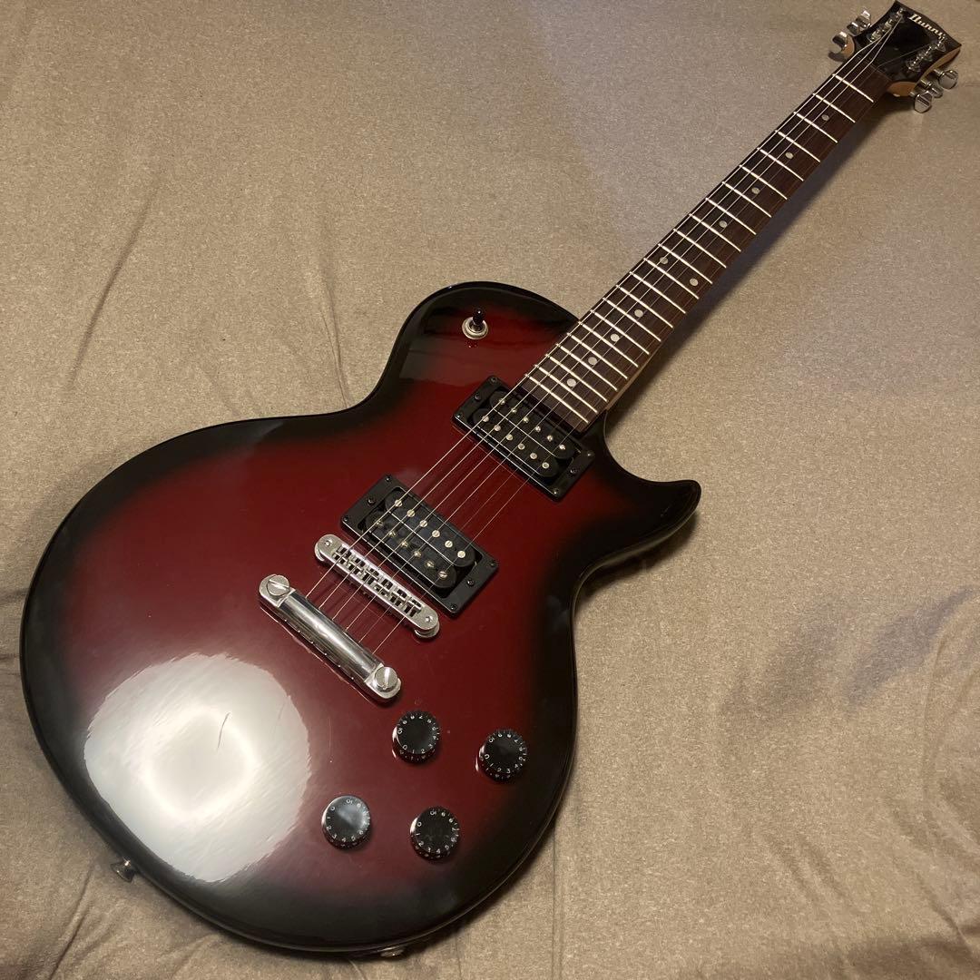 【Burny】エレキギター ストラトタイプ レッドバーストカラー 赤黒