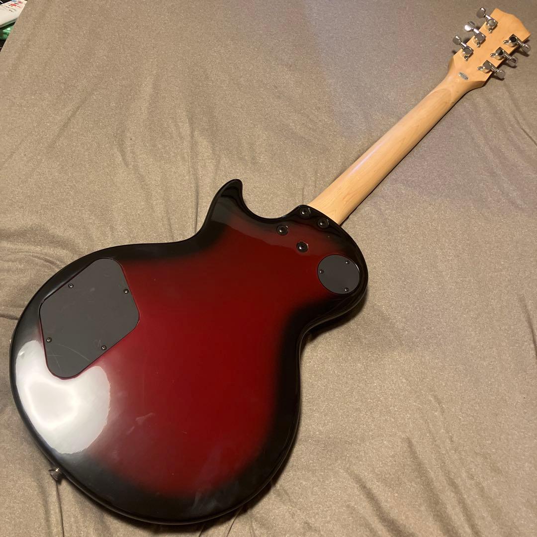 【Burny】エレキギター ストラトタイプ レッドバーストカラー 赤黒
