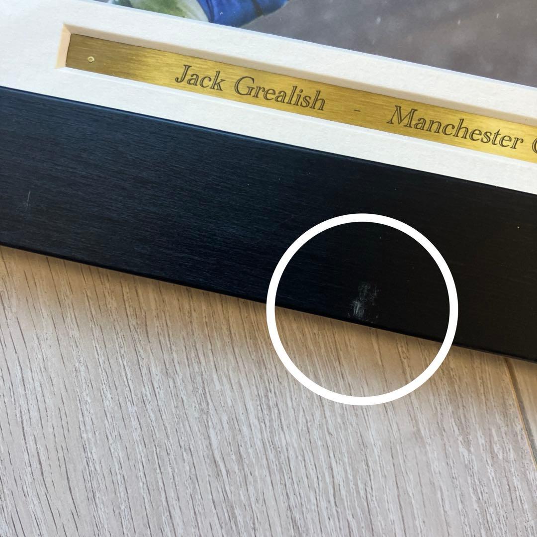 新品未使用 マンチェスター・シティ グリーリッシュ サイン入りフレーム写真