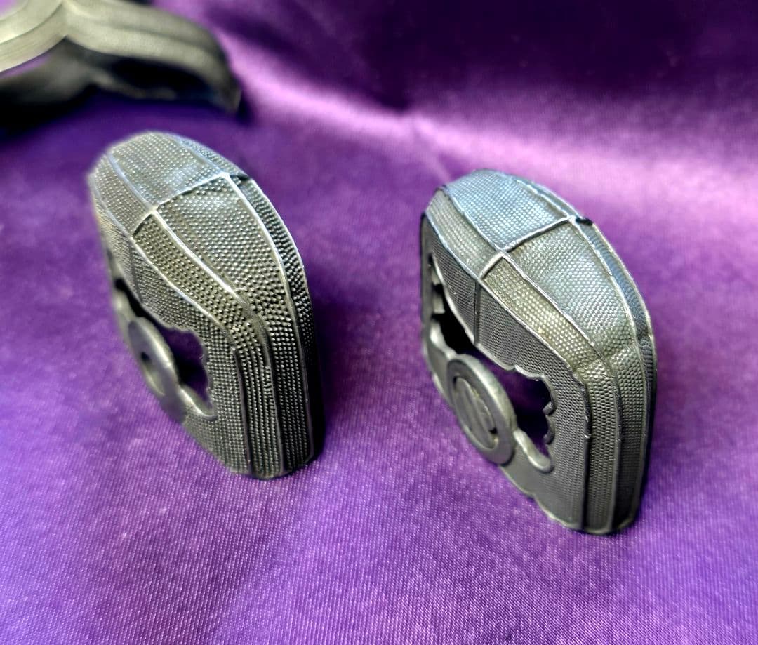 半太刀装具　鷹羽纹 大縁41mm