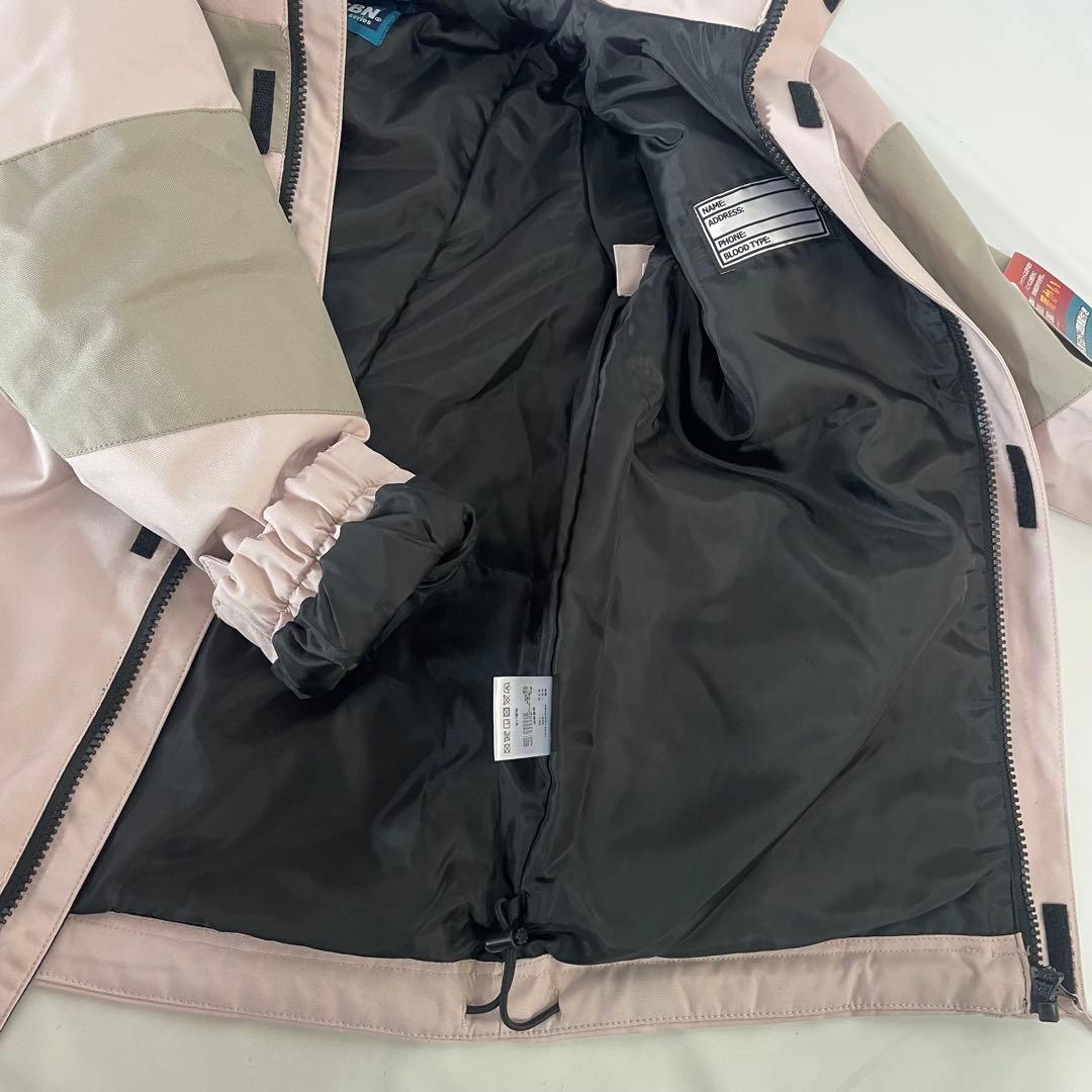 ARBN ピンク×黒 スキーウェア 上下セット130cm AB43WW1533J