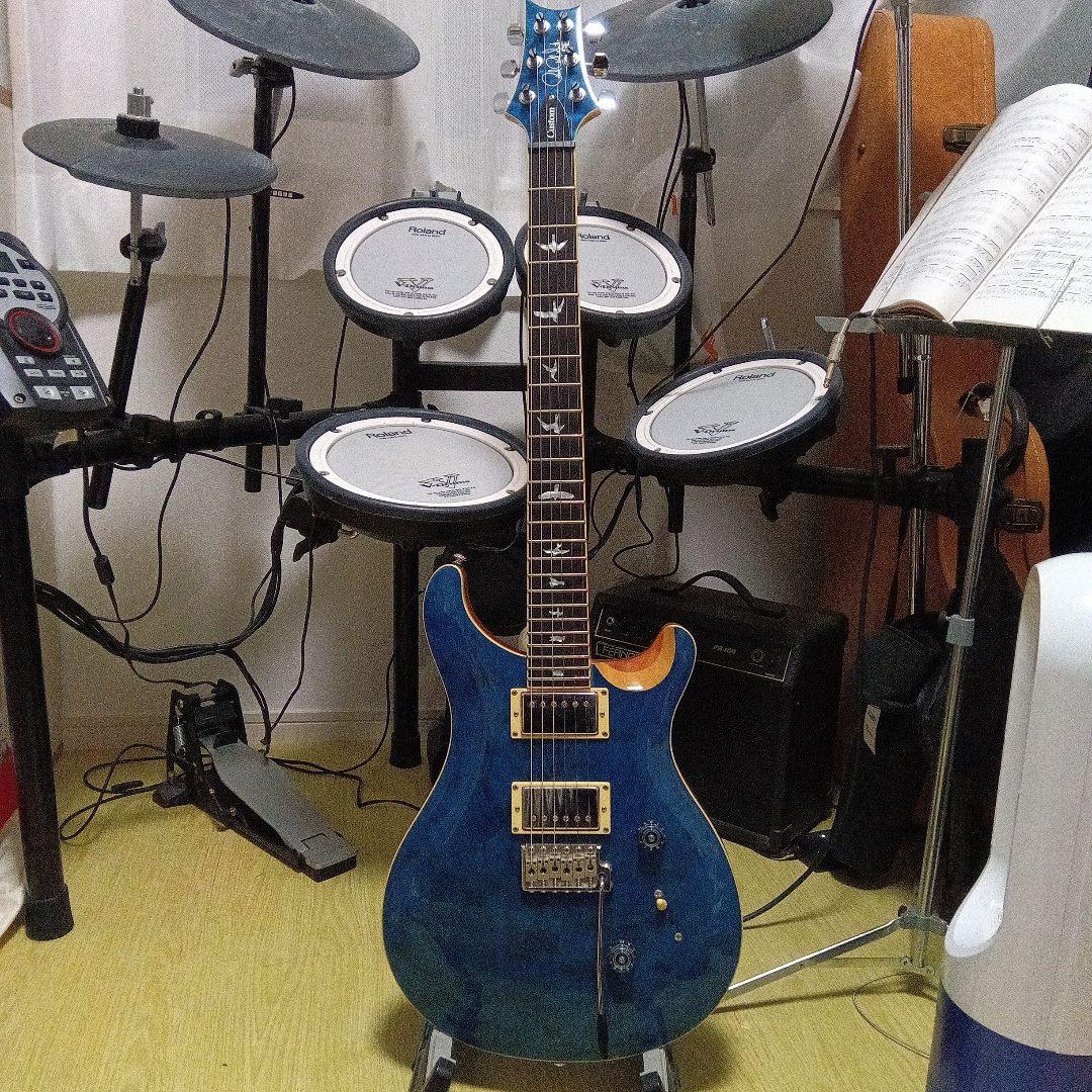 健*爺様 PRS SE Custom ブルーマテオ エレキギター　セイモア・ダン