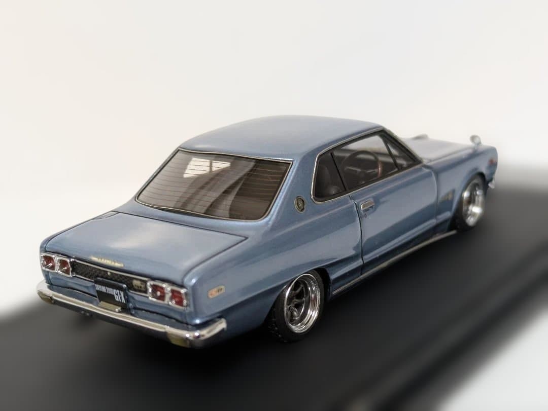 イグニッション モデル 1/43 スカイライン 2000GT-X KGC10 青