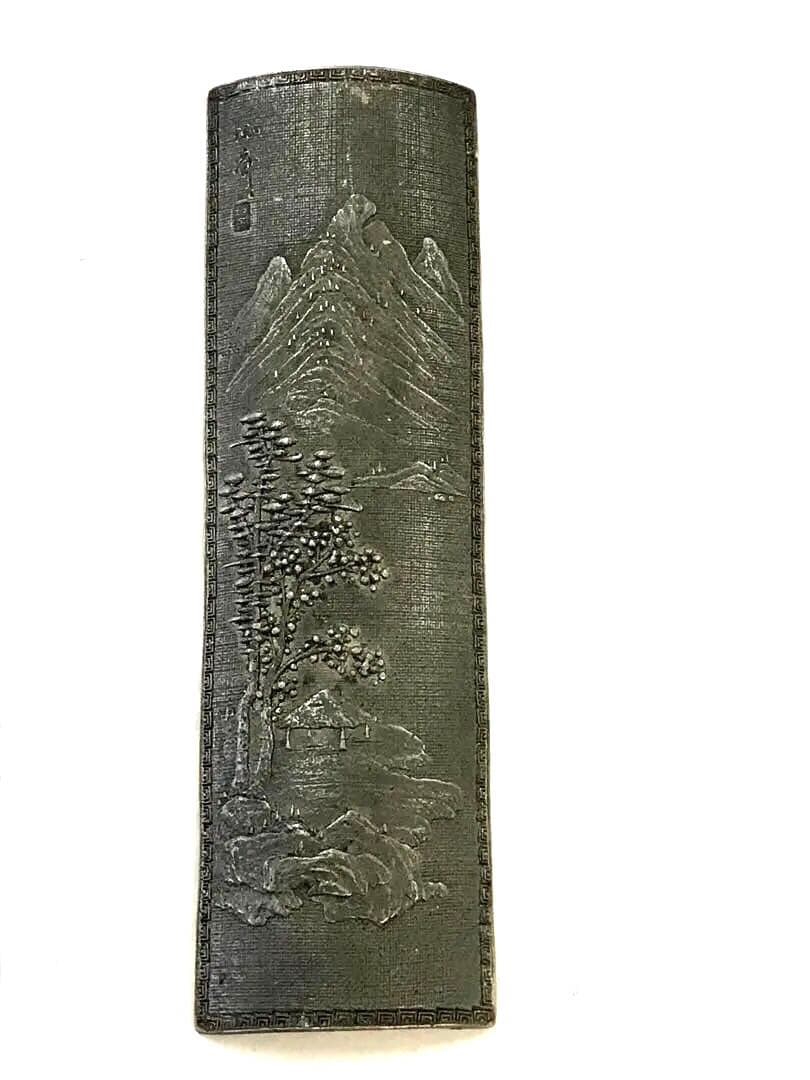 [本間琢斎作]錫製:茶合