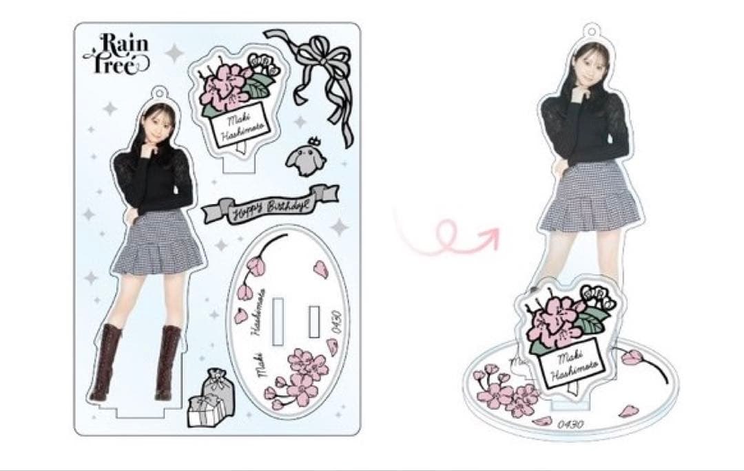 RainTree 橋本真希 生誕記念Tシャツ アクリルスタンド