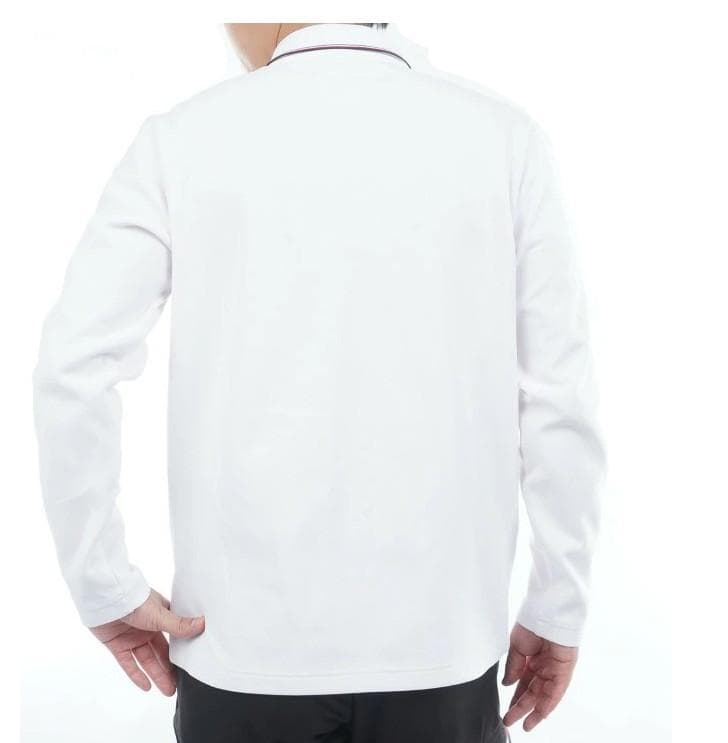 トミーヒルフィガー 長袖ジップアップポロシャツ【M寸】ホワイト thma580