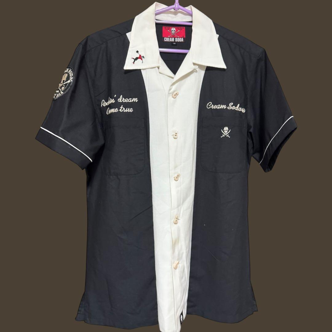 まろにーちゃん　クリームソーダ ボウリングシャツ 2着セット