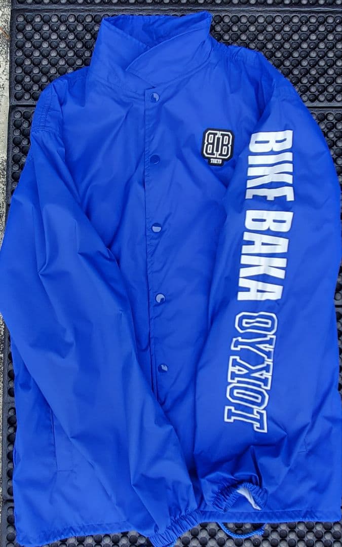 コーチジャケット 青 BIKE BAKA