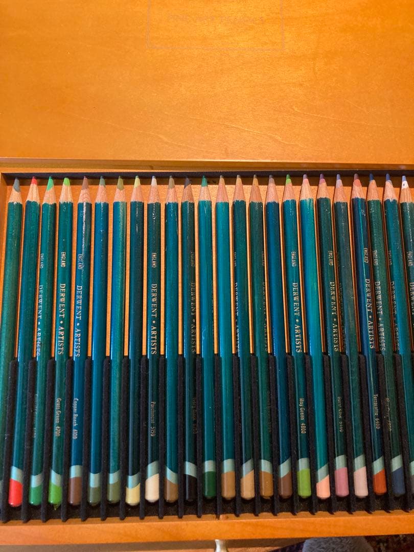 DERWENT ウォーターカラーペンシル ウッドボックス 48色セット