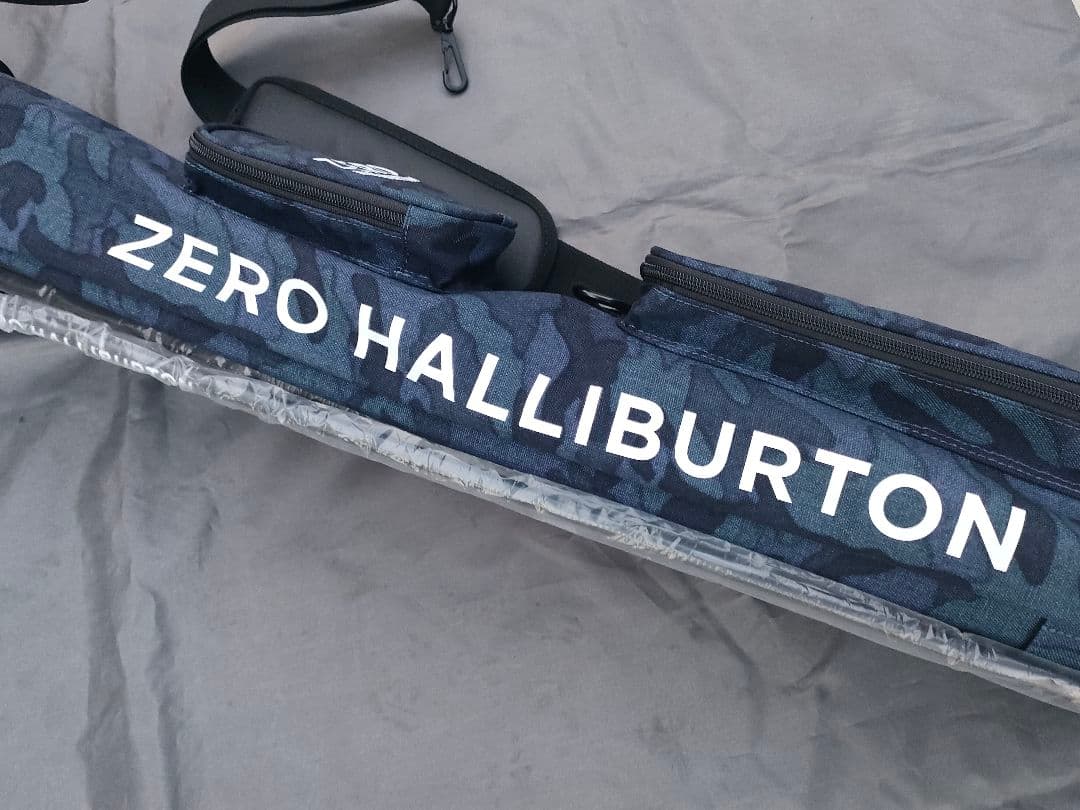 ラス1 未使用 ゼロハリバートン ネイビーカモ ゴルフバッグ ミニキャディバッグ
