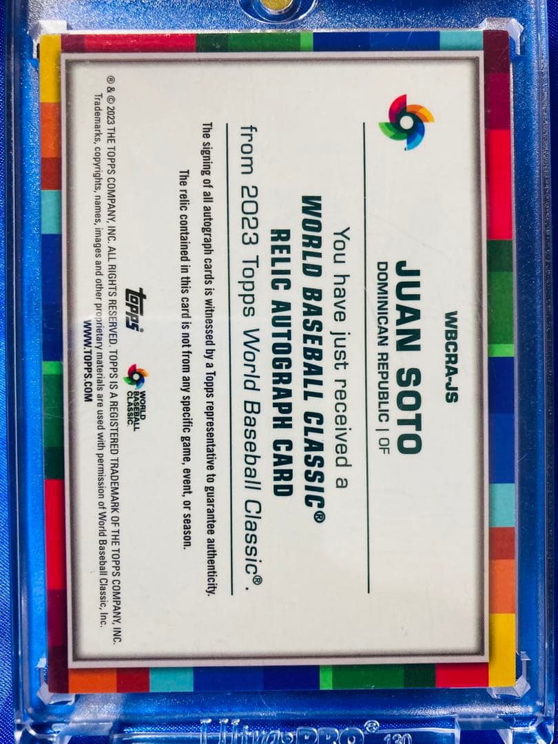 フアンソト　 25枚限定レリックオート　Topps 2023 WBC