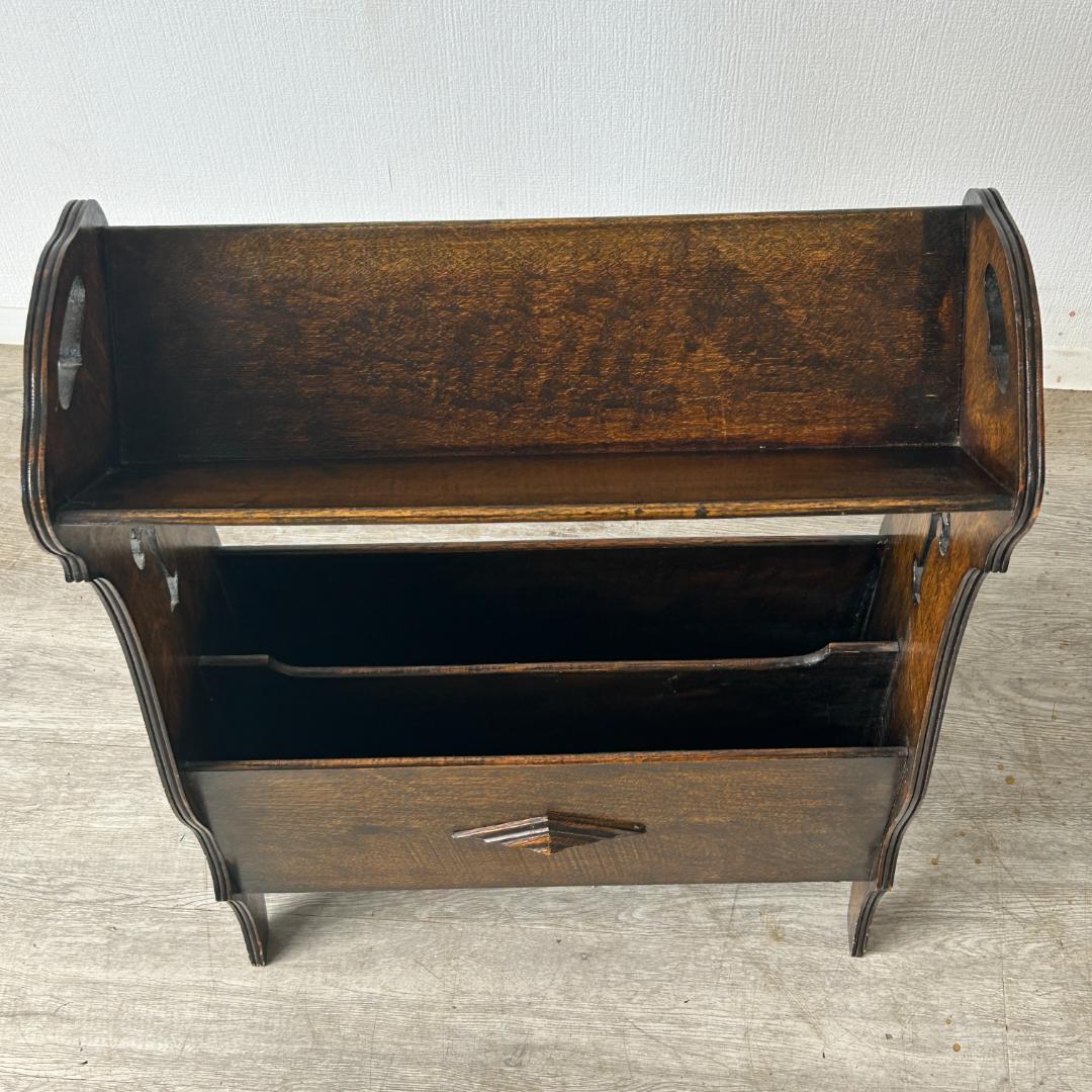 イギリス アンティーク家具 マガジンラック　本立て 1930年頃 734A