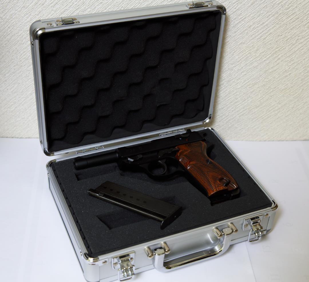 マルゼン ワルサーP38 (パンドラアームズ木製グリップ交換済・アルミケース付)