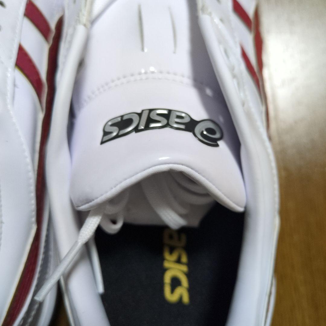 ASICS 野球用スパイク ホワイト/レッド