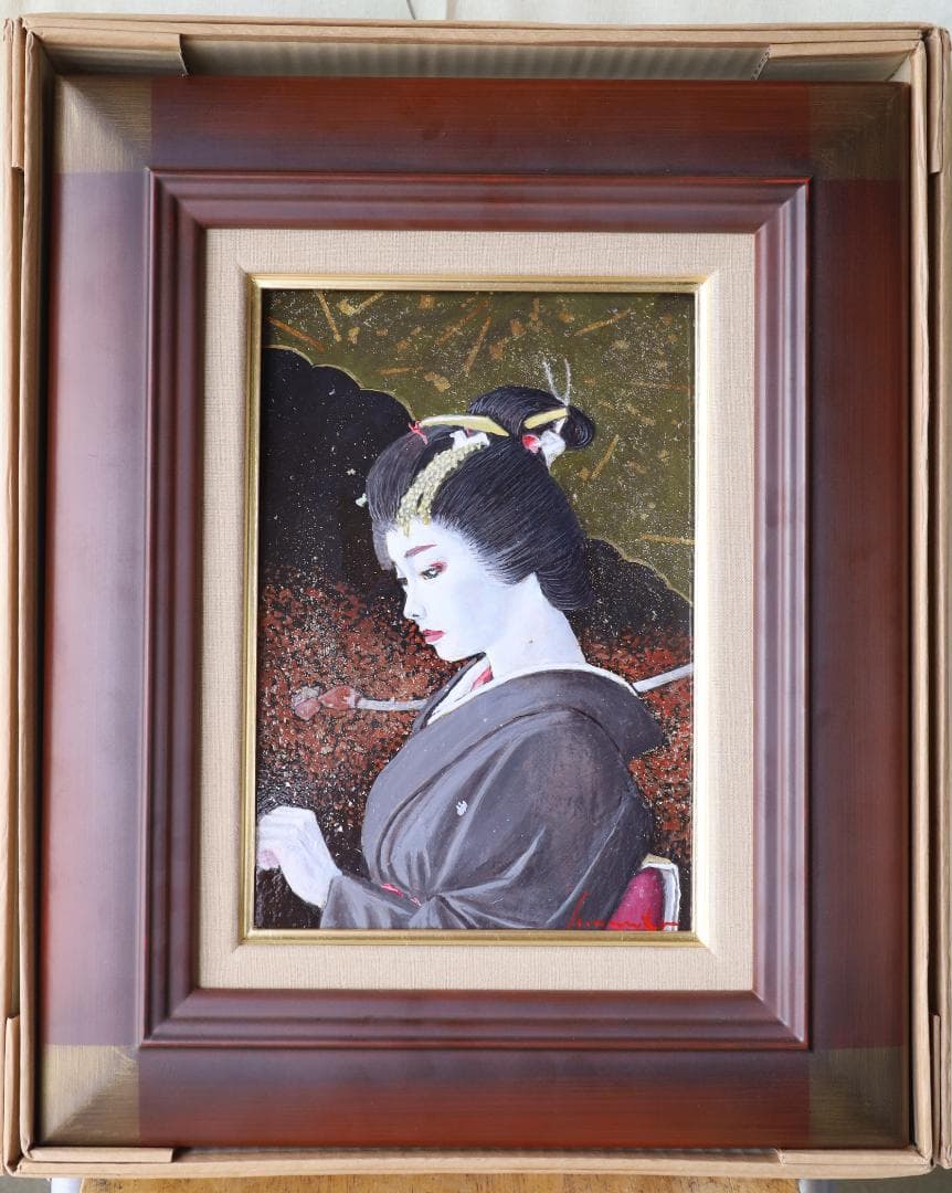 『風に添う』　油彩肉筆画