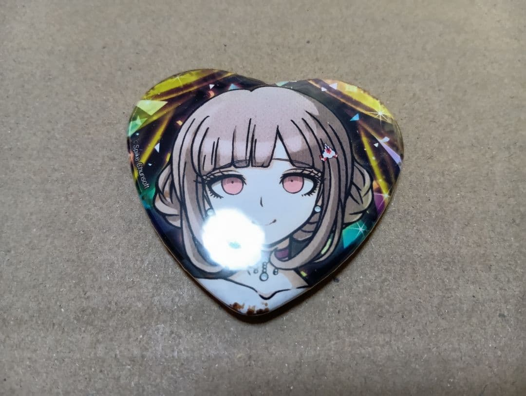 ダンガンロンパ　ディケイド　ドレスアップ　ハート缶バッジ　エビテン　七海千秋