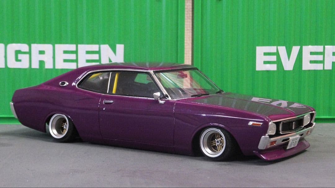 1/24 ブタケツ　ローレル　SGX 完成品　シャドー　シャコタン　C130