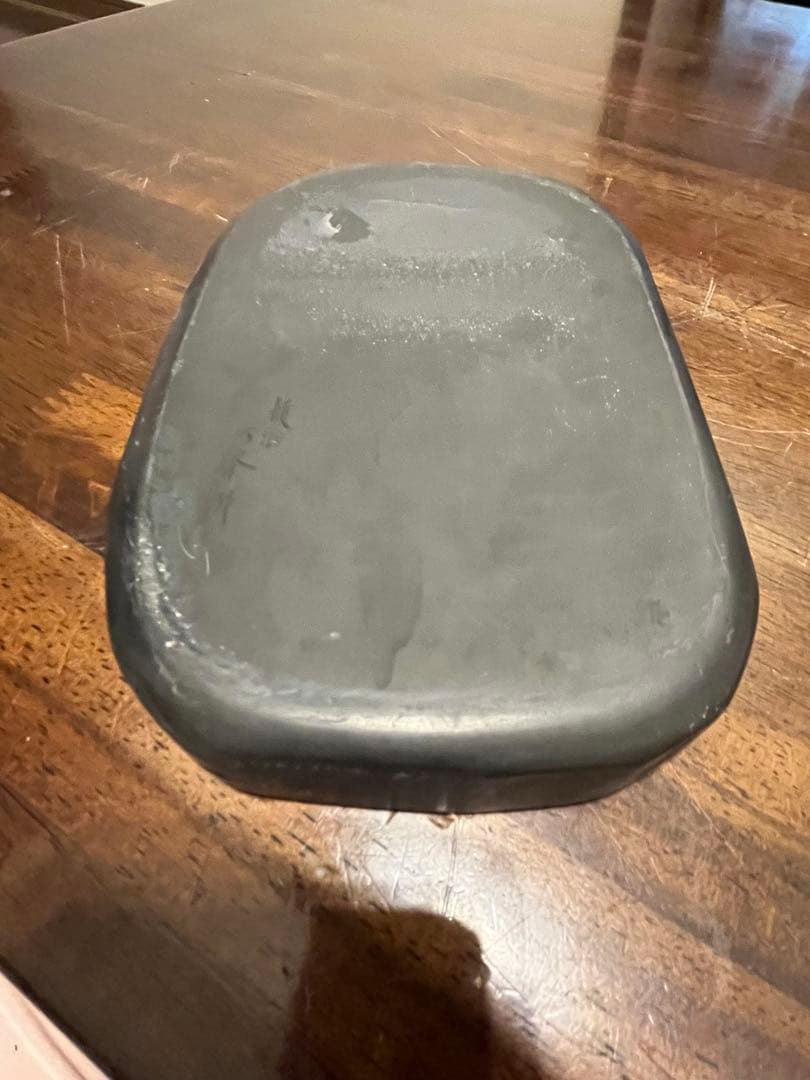 硯　龍渓硯　丁斎作 蓋付き