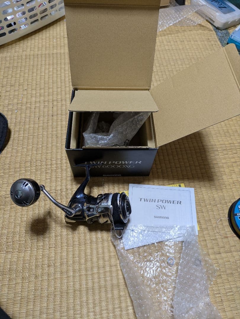 TWIN POWER SW 6000XGスピニングリール　ラインセット